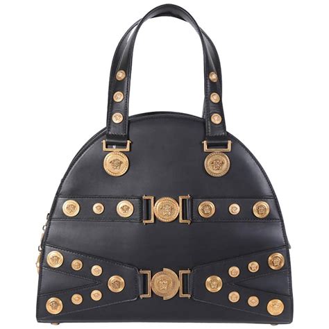 versace tribute leather bag|versace black label purses.